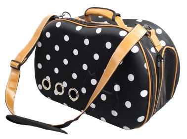 Fashion Dotted Venta-Shell Perforated Collapsible Military Grade Designer Pet Carrier