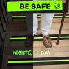 Grip Tape Glow in Dark Stripe Heavy Duty Anti Slip Tape for Stairs Outdoor Indoor Waterproof 2 Inch x 35 Feet Non Skid Roll Stair Steps Traction Tread